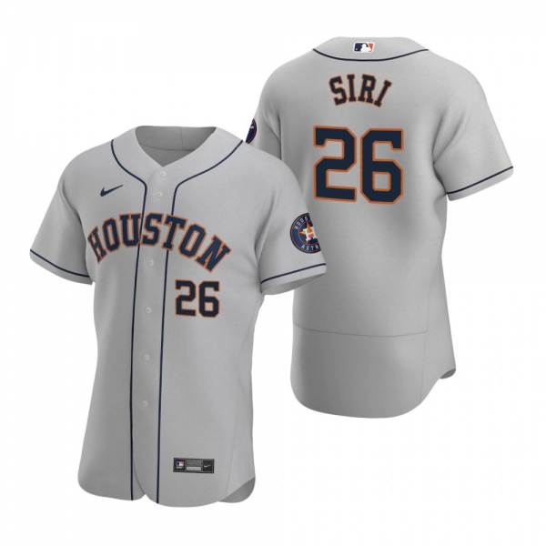 Men's Houston Astros Jose Siri Gray Authentic Road Jersey