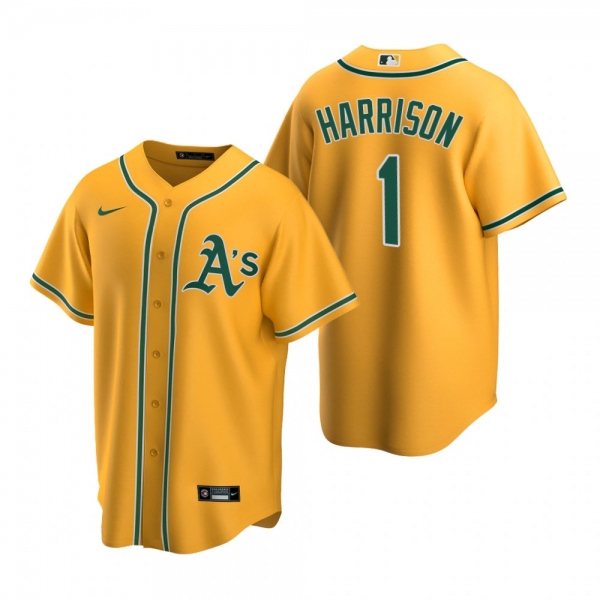 Oakland Athletics Josh Harrison Nike Gold Replica Alternate Jersey