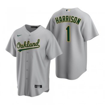 Oakland Athletics Josh Harrison Nike Gray Replica Road Jersey