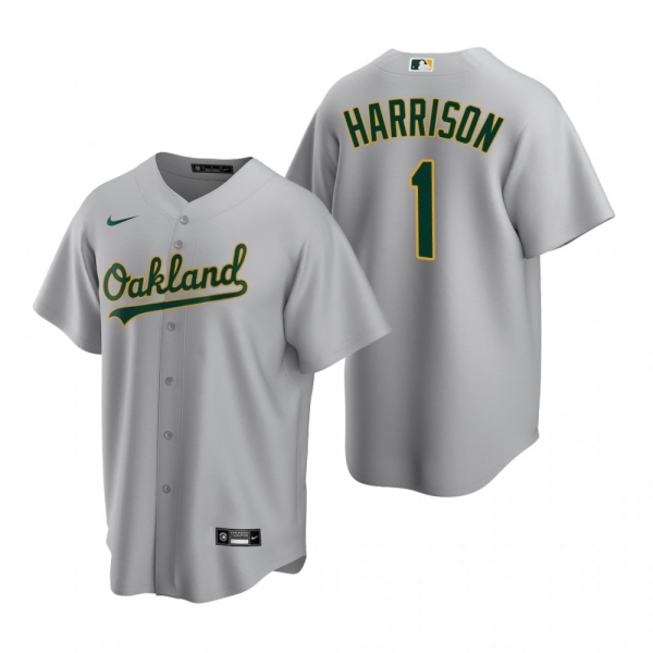 Oakland Athletics Josh Harrison Nike Gray Replica Road Jersey