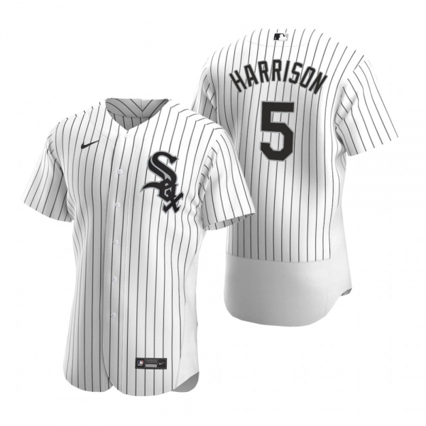 Men's Chicago White Sox Josh Harrison White Authentic Home Jersey