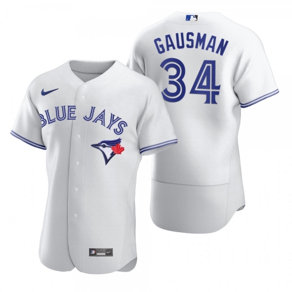 Men's Toronto Blue Jays Kevin Gausman White Authentic Home Jersey