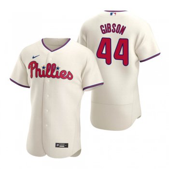 Men's Philadelphia Phillies Kyle Gibson Nike Cream Authentic Alternate Jersey