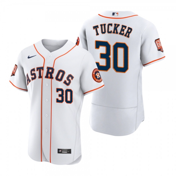 Men's Houston Astros Kyle Tucker White 60th Anniversary Authentic Jersey