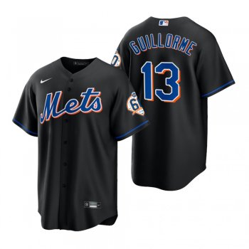 New York Mets Luis Guillorme Nike Black 60th Anniversary Replica Jersey