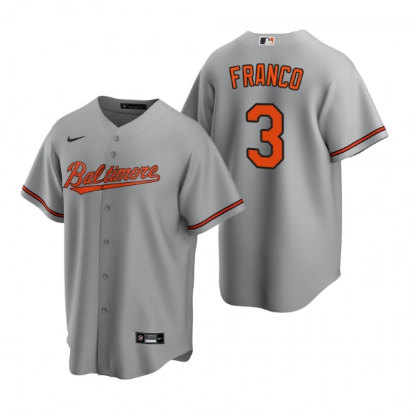 Baltimore Orioles Maikel Franco Nike Gray Replica Road Jersey