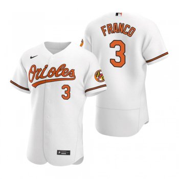 Men's Baltimore Orioles Maikel Franco Nike White Authentic Home Jersey