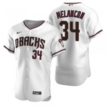 Men's Arizona Diamondbacks Mark Melancon White Authentic Home Jersey