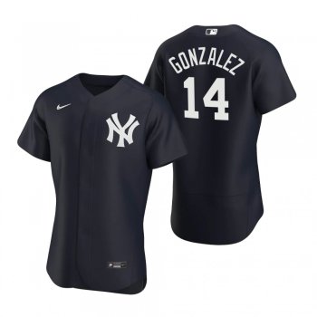 Men's New York Yankees Marwin Gonzalez Navy Authentic Alternate Jersey