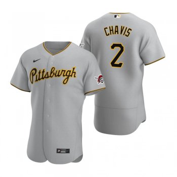 Men's Pittsburgh Pirates Michael Chavis Gray Authentic Road Jersey