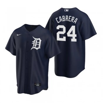 Men's Detroit Tigers Miguel Cabrera Nike Navy Replica Alternate Jersey