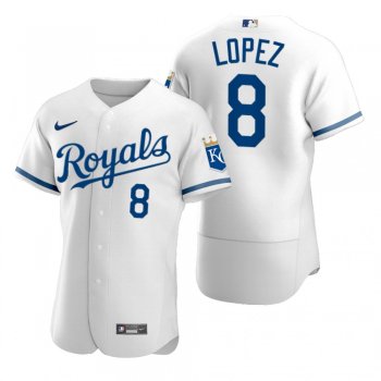 Men's Kansas City Royals Nicky Lopez White 2022 Authentic Jersey