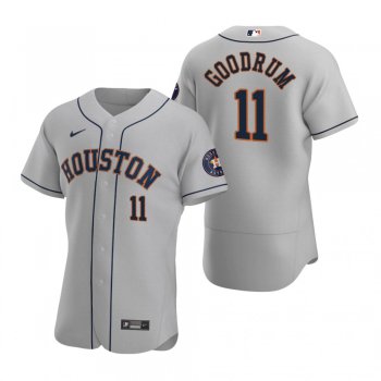 Men's Houston Astros Niko Goodrum Gray Authentic Road Jersey