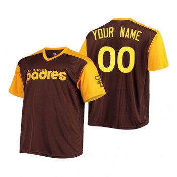 San Diego Padres Custom Brown Replica Cooperstown Jersey