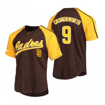 San Diego Padres Jake Cronenworth Brown Replica Button-Down Raglan Jersey