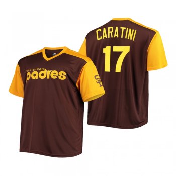 San Diego Padres Victor Caratini Brown Replica Cooperstown Jersey