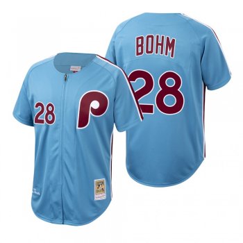 Philadelphia Phillies Alec Bohm Cooperstown Collection Light Blue Authentic Jersey