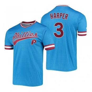 Philadelphia Phillies Bryce Harper Light Blue Cooperstown Collection Stitches Jersey