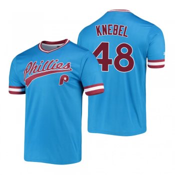 Philadelphia Phillies Corey Knebel Light Blue Cooperstown Collection Stitches Jersey