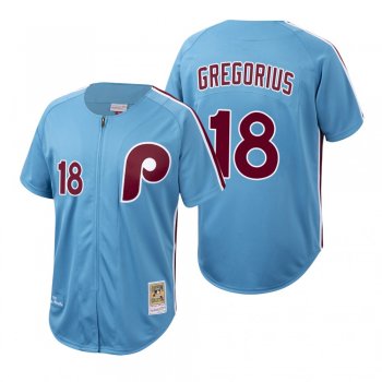 Philadelphia Phillies Didi Gregorius Cooperstown Collection Light Blue Authentic Jersey