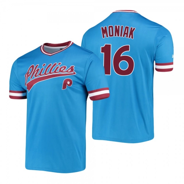 Philadelphia Phillies Mickey Moniak Light Blue Cooperstown Collection Stitches Jersey