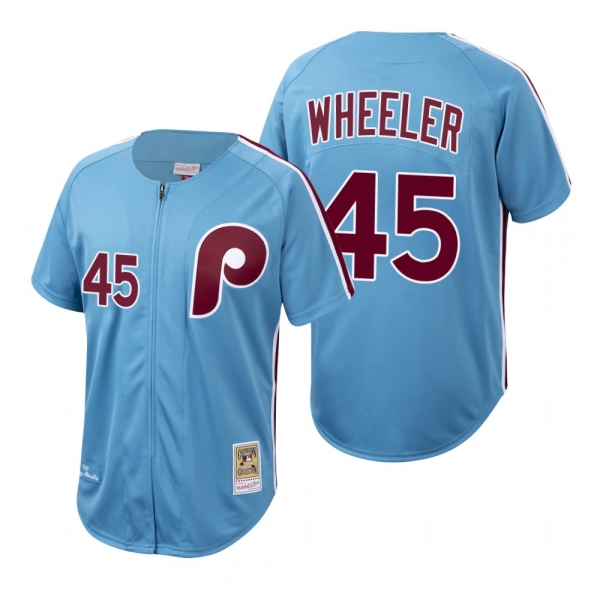 Philadelphia Phillies Zack Wheeler Cooperstown Collection Light Blue Authentic Jersey