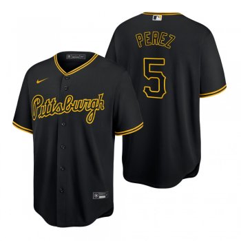 Pittsburgh Pirates Michael Perez Black Replica Baseball Jersey