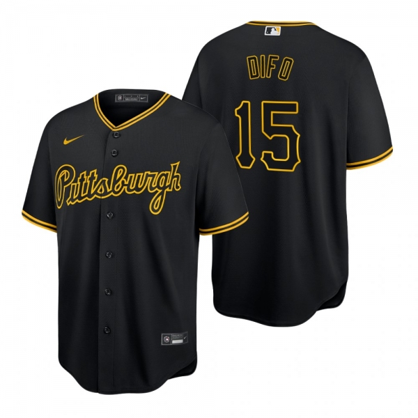 Pittsburgh Pirates Wilmer Difo Black Replica Baseball Jersey