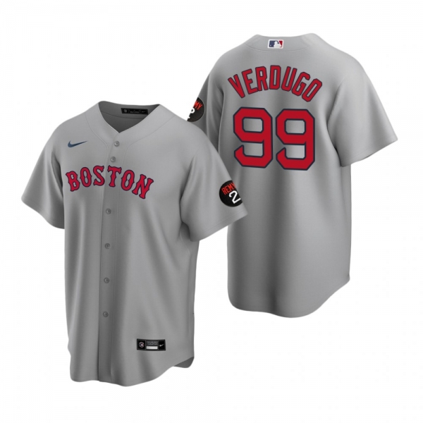 Alex Verdugo Boston Red Sox Gray Replica Jersey