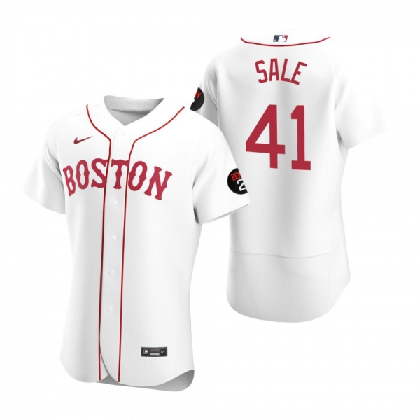 Chris Sale Boston Red Sox White Authentic Jerry Remy Jersey