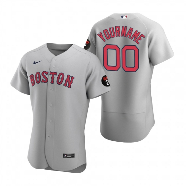 Custom Boston Red Sox Gray Authentic Jerry Remy Jersey