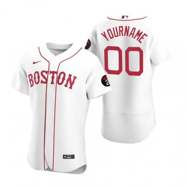 Custom Boston Red Sox White Authentic Jerry Remy Jersey