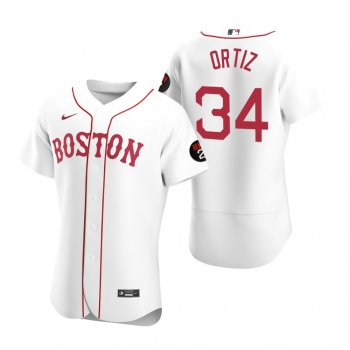 David Ortiz Boston Red Sox White Authentic Jerry Remy Jersey