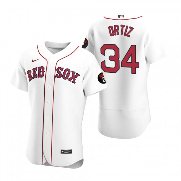 David Ortiz Boston Red Sox White Authentic Jerry Remy Jersey