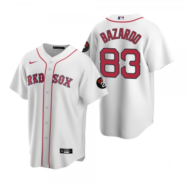 Eduard Bazardo Boston Red Sox White Home Jersey