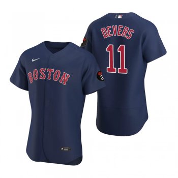 Boston Red Sox Rafael Devers Navy Jerry Remy Authentic Jersey