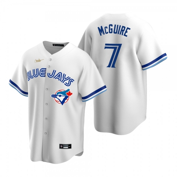 Toronto Blue Jays Reese McGuire Nike White Cooperstown Collection Home Jersey