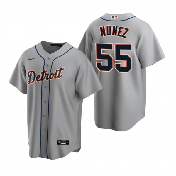 Men's Detroit Tigers Renato Nunez Nike Gray Replica Road Jersey