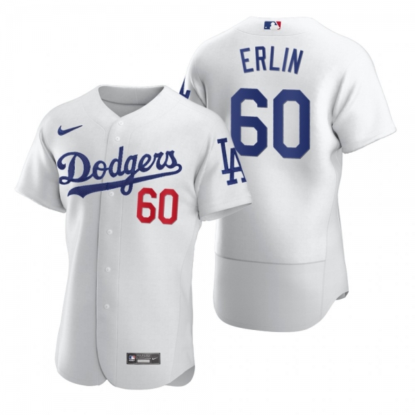 Men's Los Angeles Dodgers Robbie Erlin White Authentic Home Jersey