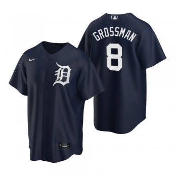 Detroit Tigers Robbie Grossman Nike Navy Replica Alternate Jersey