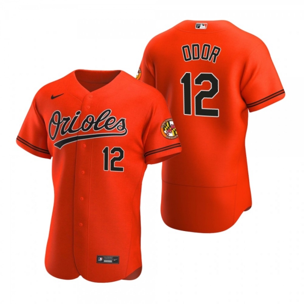 Men's Baltimore Orioles Rougned Odor Orange Authentic Alternate Jersey