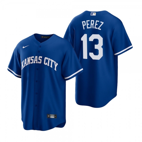 Kansas City Royals Salvador Perez Nike Royal Replica Alternate Jersey