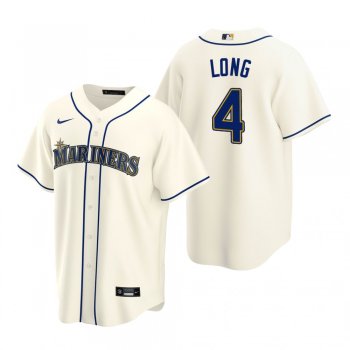 Seattle Mariners Shed Long Jr. Nike Cream Replica Alternate Jersey