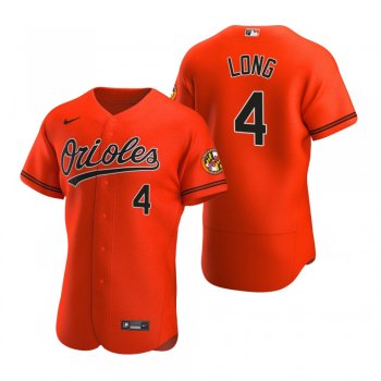 Men's Baltimore Orioles Shed Long Jr. Orange Authentic Alternate Jersey