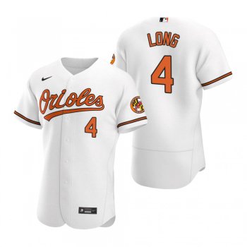 Men's Baltimore Orioles Shed Long Jr. White Authentic Home Jersey