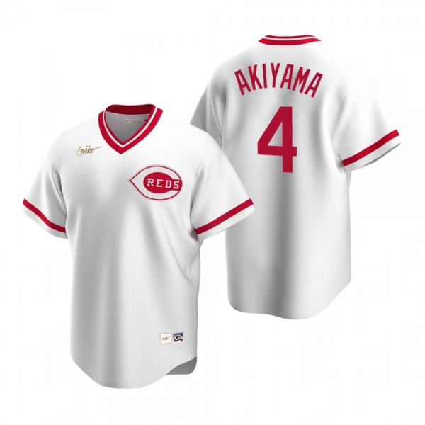 Cincinnati Reds Shogo Akiyama Nike White Cooperstown Collection Home Jersey