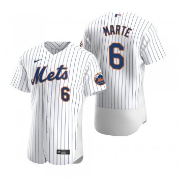 Men's New York Mets Starling Marte White Authentic Home Jersey