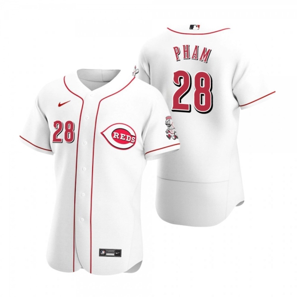 Men's Cincinnati Reds Tommy Pham White Authentic Home Jersey