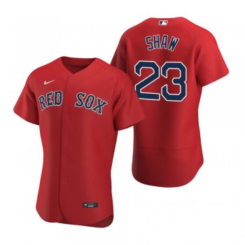 Men's Boston Red Sox Travis Shaw Red Authentic Alternate Jersey