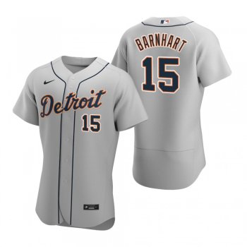 Men's Detroit Tigers Tucker Barnhart Gray Authentic Road Jersey